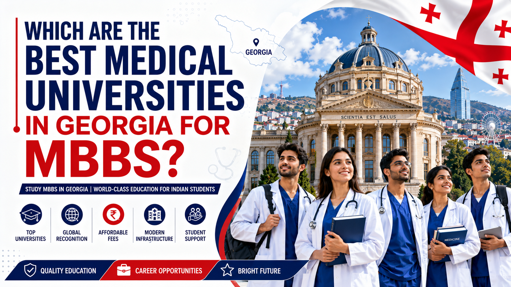 MBBS in Georgia 2026-27: Low Fees Fees, Top Medical Universities & Admission